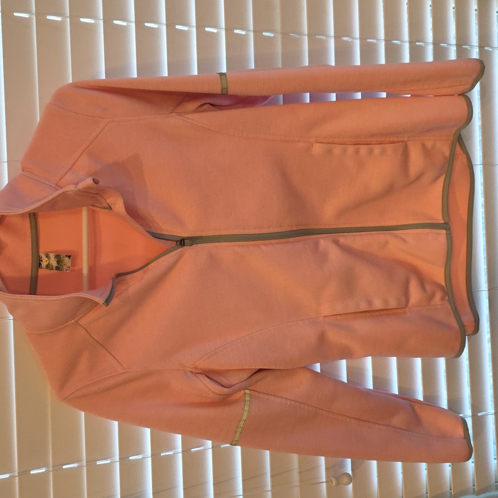 Xersion Blush Pink Jacket with Charcoal Details